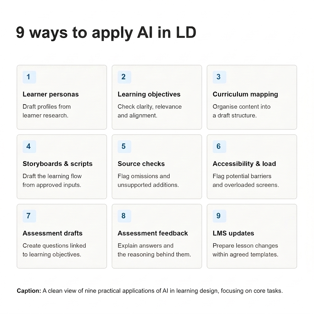 9 Ways I Use AI in Learning Design: From Learner Personas to Quality Review 1 eLearning Blog Content Image